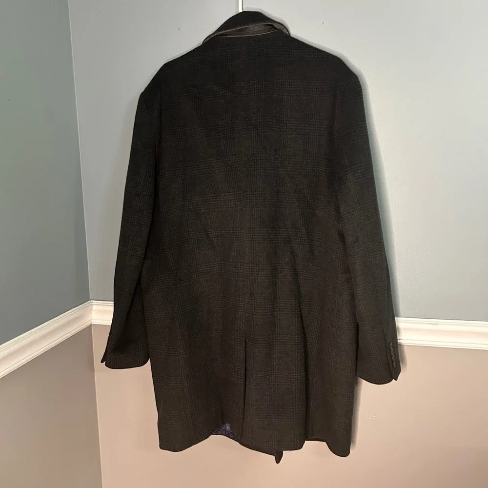 Hart Schaffner Marx Mens Blazer Black Two Button Sport Coat Medallion Lining